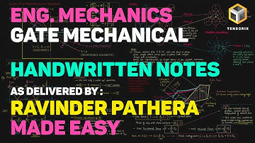 LECTURE - 8 | FRICTION & CIRCULAR MOTION | MECHANICS | MADE EASY 2025 NOTES #gatemechanical