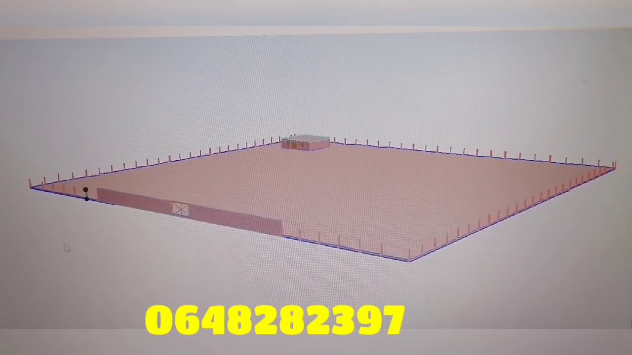 تجهيز ارض فلاحية : السور وبناء منزل وزرع المشاتل وتسييج الارض