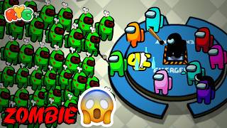 Among Us vs LOTS of ZOMBIES 🤢 Epic Battle for Survival!