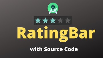 Rating Bar in Android studio with Source code | Hindi