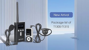 Package List of T130S T131S Tour Guide System