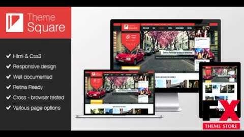Preview Square Magazine WordPress theme TFx WordPress