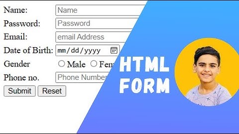 Master Html Forms😎: Build your first HTML Form.📝