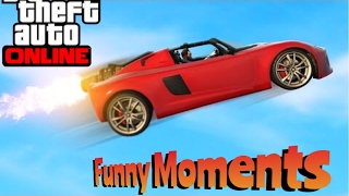 Gta 5 online | Rocket Car Stunts and Funny Moments