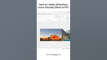 How to I Make Slideshow More Visually Effect in PPT #slideegg