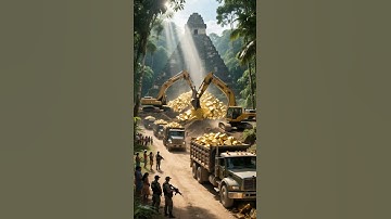 Heavy machinery ore operation#goldminearmsSecurity#mine transport management#Openpitgoldmining#reels