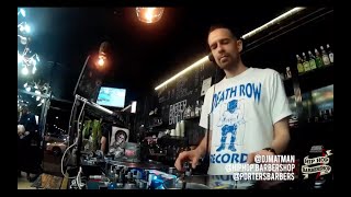 Matman 1 hour Hip Hop DJ set - Mixing & Scratching LIVE @ The Hip Hop Barbershop