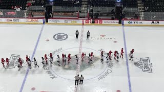 Hibbing/Chisholm Bluejackets advance to semifinals of Class A State Tournament with 7-0 shutout w...