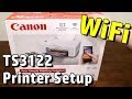 How to setup Canon Pixma TS3122 Printer with Wifi and Wireless Printing