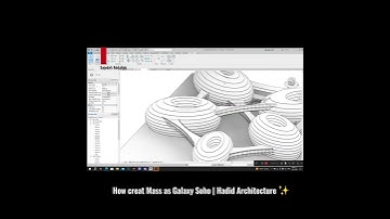 sajedah_abdallah_108  How creat Mass as Galaxy Soho | Hadid Architecture in #revit .