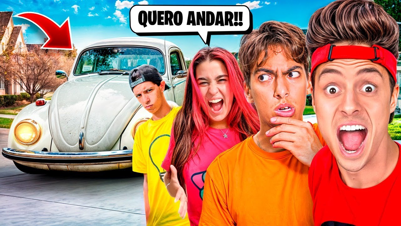 REAÇÃO DOS MEUS AMIGOS AO FUSCA NOVO