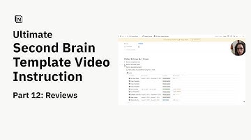 GTD Style Review (Weekly, Monthly) - Ultimate Notion Second Brain Template Video Instruction