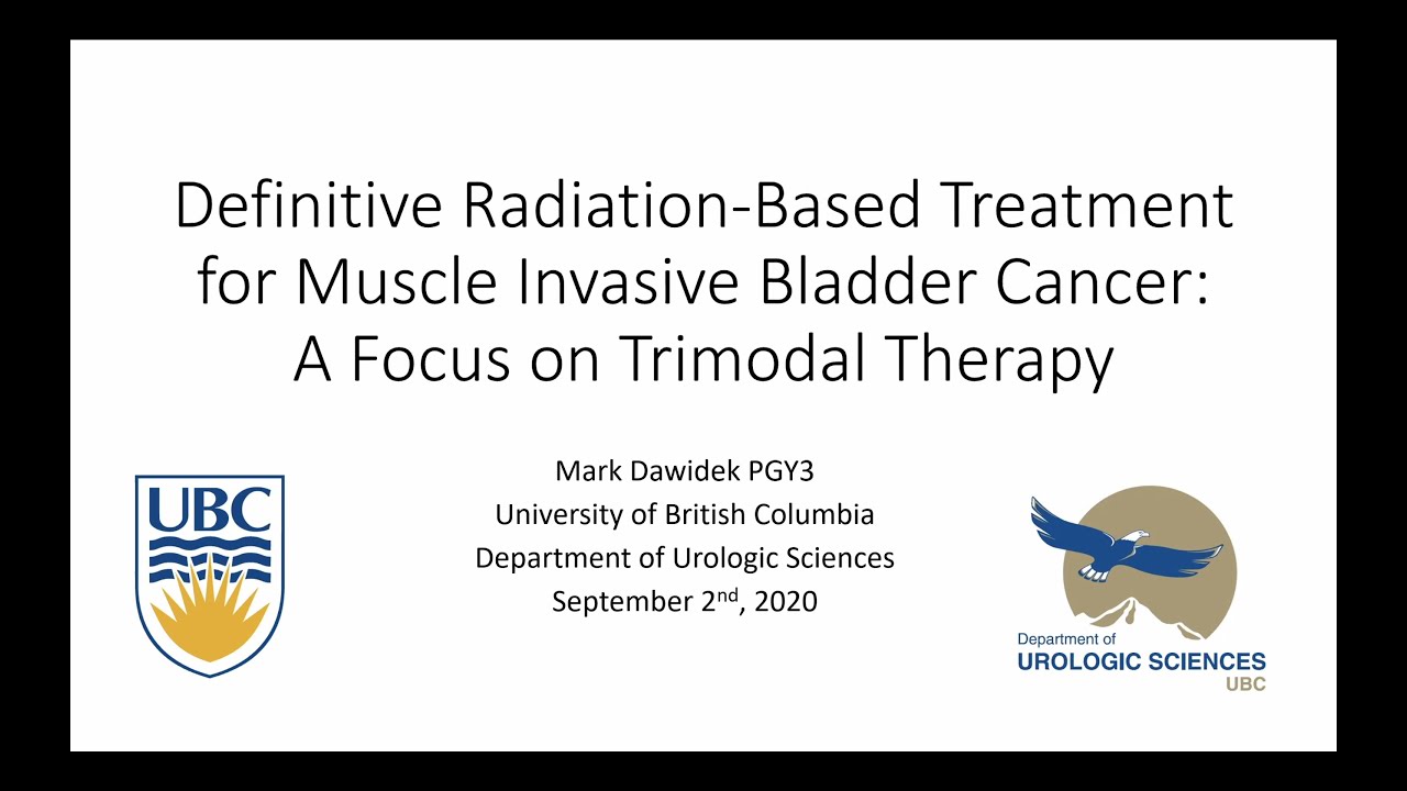 Definitive Radiation-Based Therapy for Muscle Invasive Bladder Cancer ...