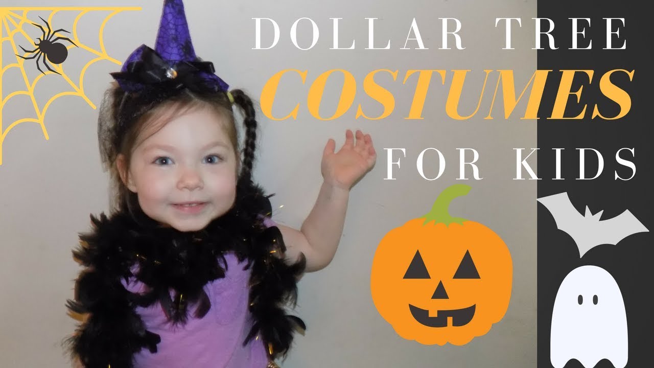 DOLLAR TREE Costumes for kids Cheap Halloween ideas Halloween