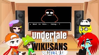 Gacha club, Sans aus react to Wiki!Sans vs 404!Sans