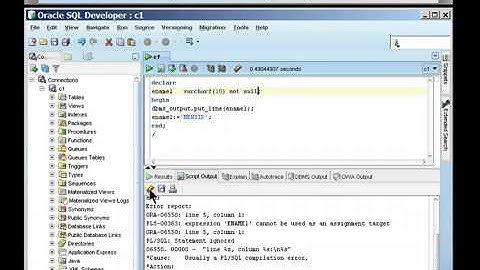 PL SQL Tutorial   Declaration Section Hands On) part 3