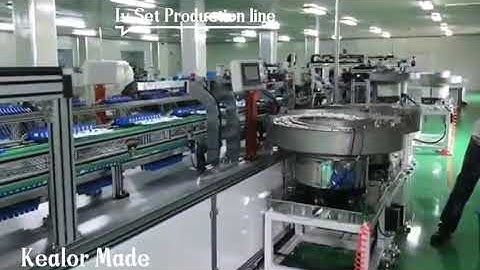 infusion set full automatic assembling machine production plant factory