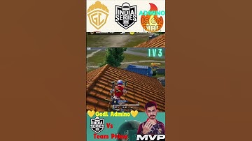 GodL vs Prime // Admino 1v3 // @admino_gaming19  is on fire🔥 #shorts #godlike  #bgis