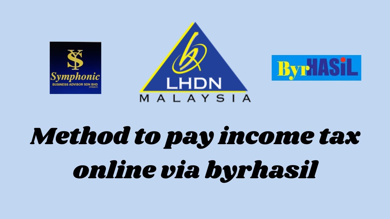 Pay Income Method to pay income tax online via byrhasil - YouTube