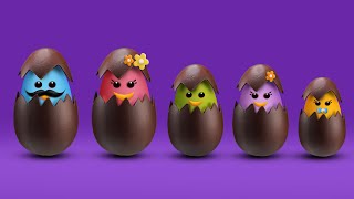 The Finger Family Easter Chocolate Egg Family Nursery Rhyme | Easter Finger Family Songs