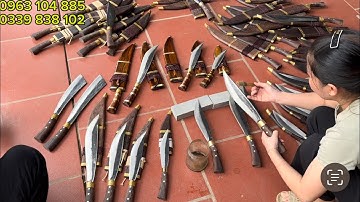 MỚI NHẤT. BỘ DAO MÈO THÉP LÒ SO LOẠI 1. DAO CHẶT XƯƠNG , GIÁ TẠI LÒ RÈN THẢO P/S.