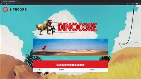 Dinocore - Sitecore Hackathon 2019 entry by team Cheese n Frog