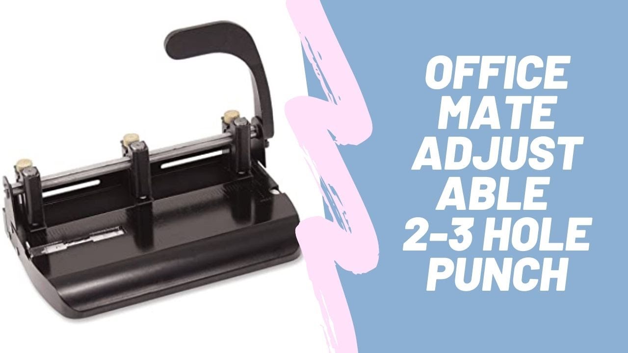 Officemate Adjustable 23 Hole Punch Amazon Video YouTube