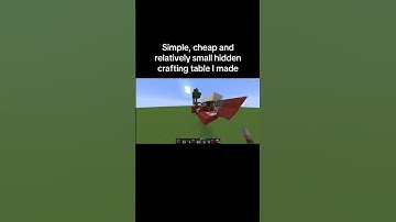 Hidden small crafting table I made