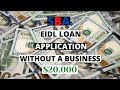 No Business Needed How to fill out the SBA Disaster Loan New Application ($20,000) Code Look Up