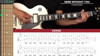 Video thumbnail of "Here Without You Guitar Cover 3 Doors Down 🎸|Tabs + Chords|"
