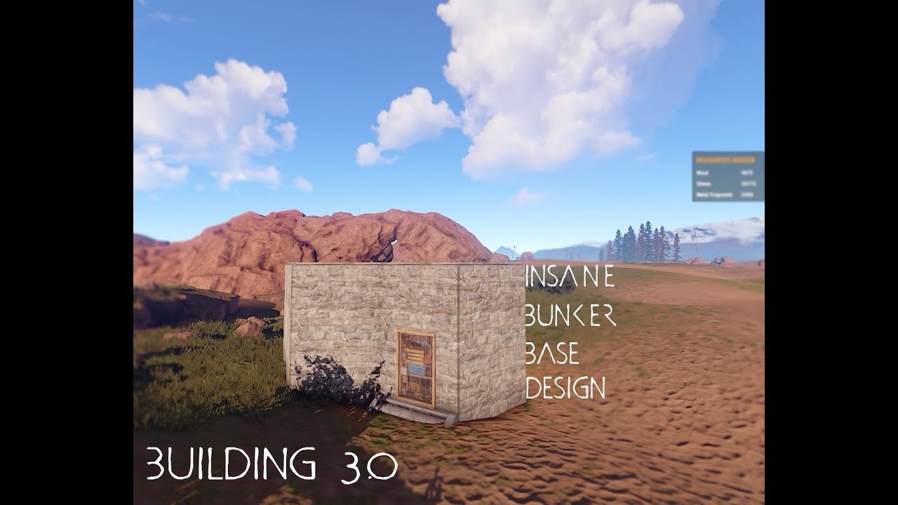 Insane starter base disign/stacked walls/solo/duo/trio -Rust - YouTube
