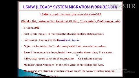 SAP Session 98|LSMW PART-1| how to upload mass data into SAP|CONFIGURATION TO CREATE LSMW IN SAP