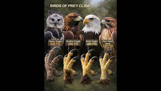 @Birds #shortvideo How many psi are the sharp claws of birds of prey?