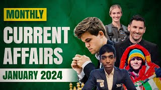 January Monthly Current Affairs 2024 | All competitive exams | Animation