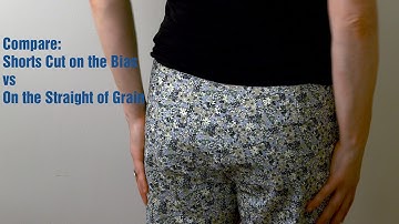 J Stern Designs l Compare Short Cut on the Bias vs the Straight of Grain