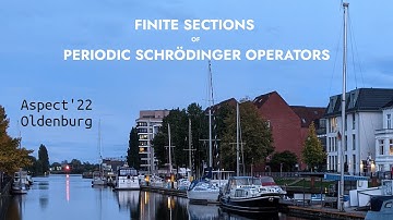 Finite Sections of Periodic Schrödinger Operators | Conference Talk | Aspect