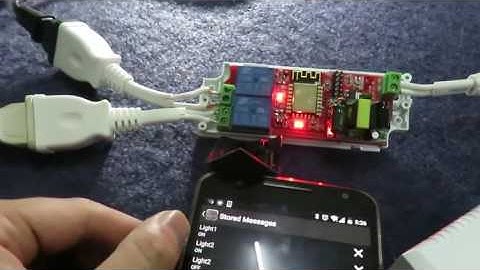 ESP8266 Wif Relay Board Demo Video