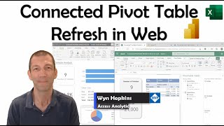 Power BI connected Excel Pivot Table embedded in App