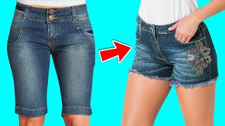 16 IDEIAS INTELIGENTES PARA CUSTOMIZAR SHORTS APERTADAS OU LARGOS | TRANSFORMAÇÃO | IDER ALVES