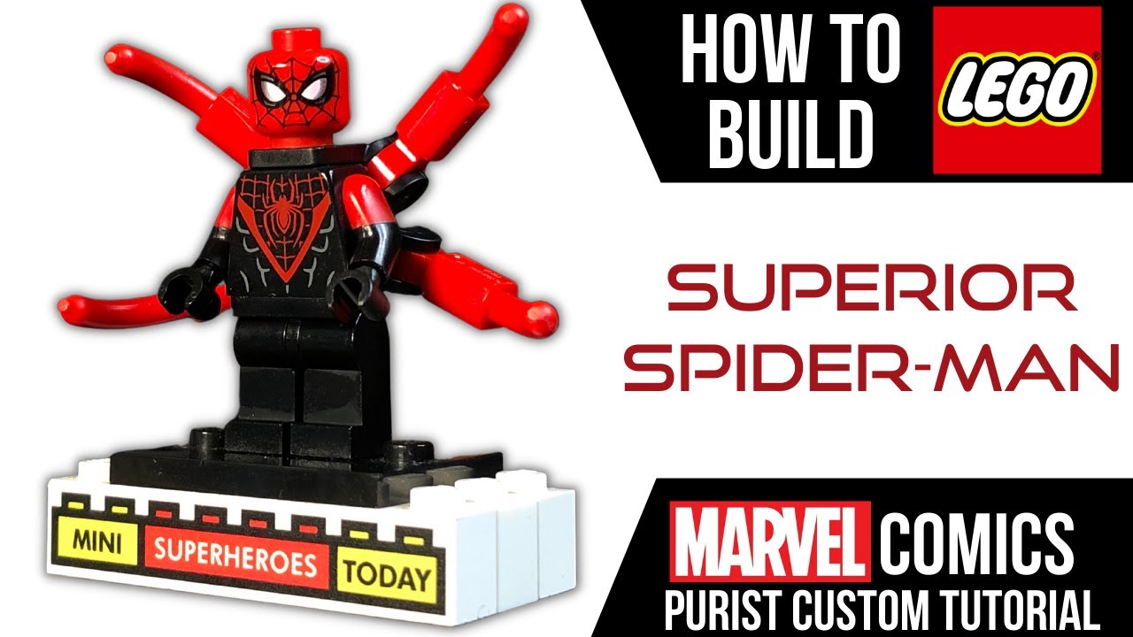 HYDRA SUPERIOR SPIDER-MAN **NEW** Custom Marvel Block Spiderman Minifigure 