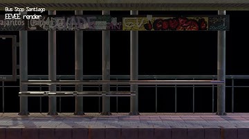 Blender - Bus stop