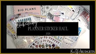 BLACK FRIDAY HAUL 2020 | Planner Sticker Haul | Beautiful Budgets