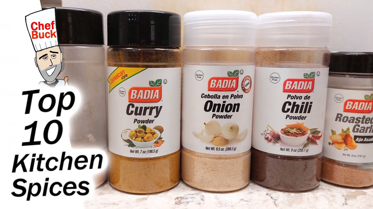 Top 10 Kitchen Spices - plus all my other travel spices and