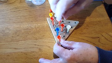 Cracker Barrel Peg Game Solved & Jump all but one Triangle peg board game