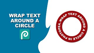 how to wrap text around a circle in photopea