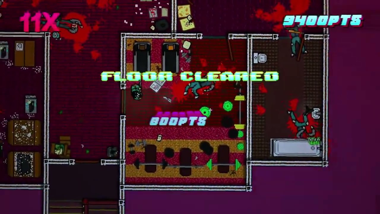 Hotline Miami 2 - Down Under - Hard mode - Full combo with Corey - Aesthetic run
