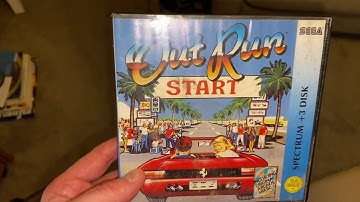 Outrun ZX Spectrum +3 Test with period accurate setup