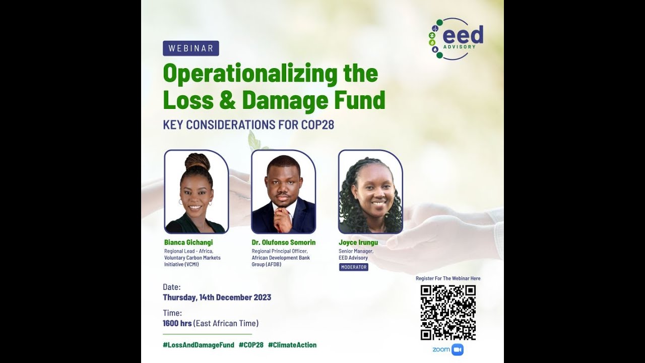 Operationalizing the Loss and Damage Fund - YouTube