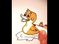 #artist #easydrawing #coloring #satisfying #shortvideo #cartoon #cuteduck