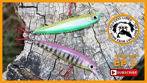 How to paint | Holographic Minnows custom painted on blank fishing lures #UglyDogLures
